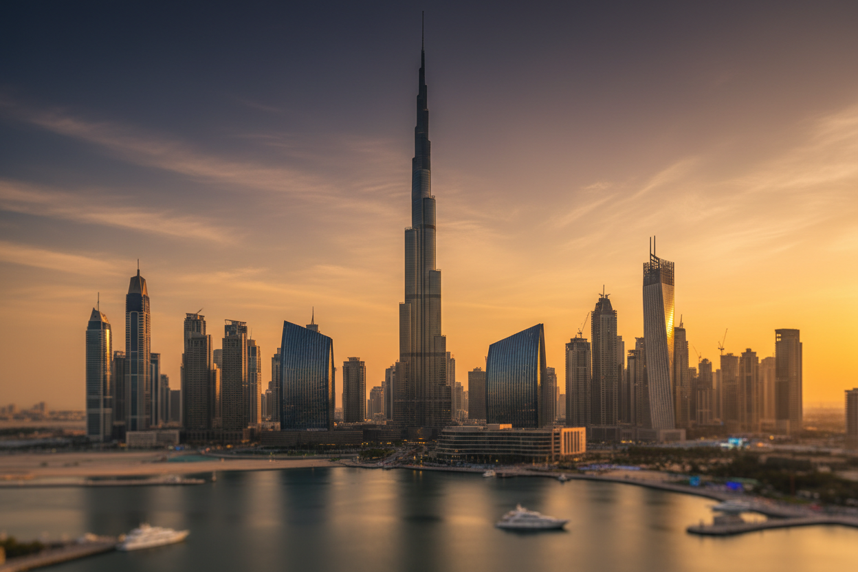 Dubai Skyline Hintergrundbild